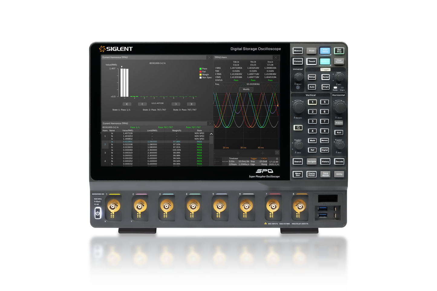 SDS5058X HD 500MHz 8ch 5 GSa/s