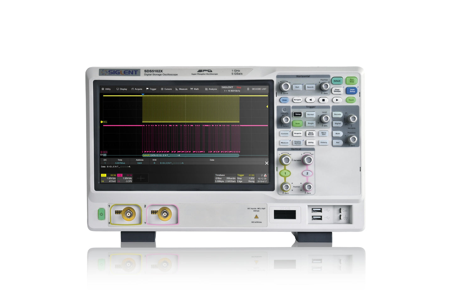 SDS5054X 500MHz 4ch 5GSa/s