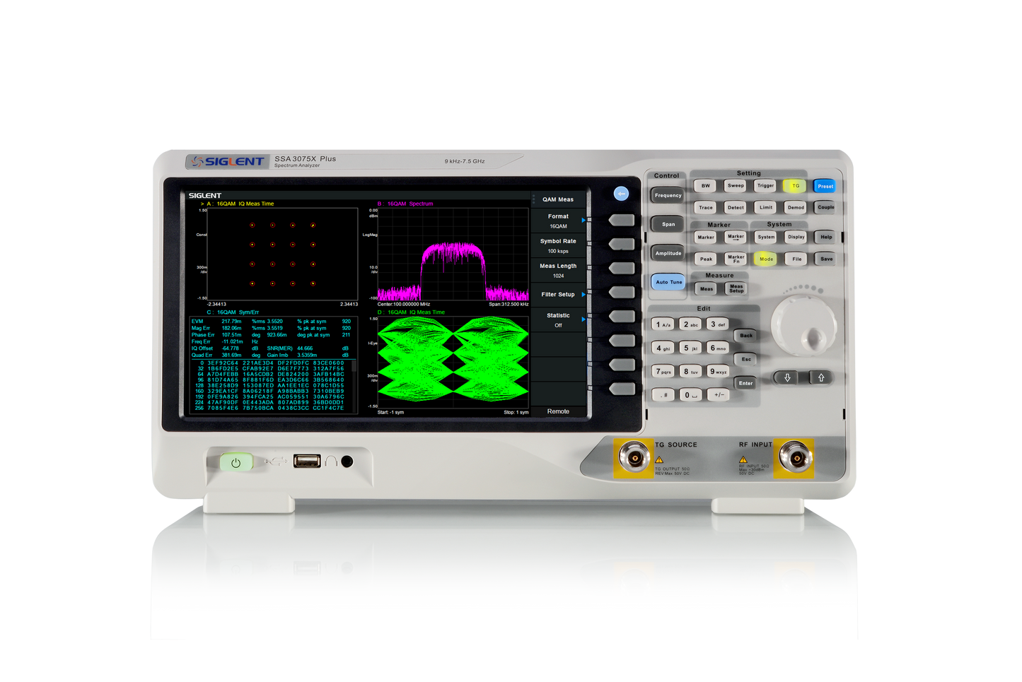 SSA3075X Plus 9kHz~7.5GHz -165dBm/Hz