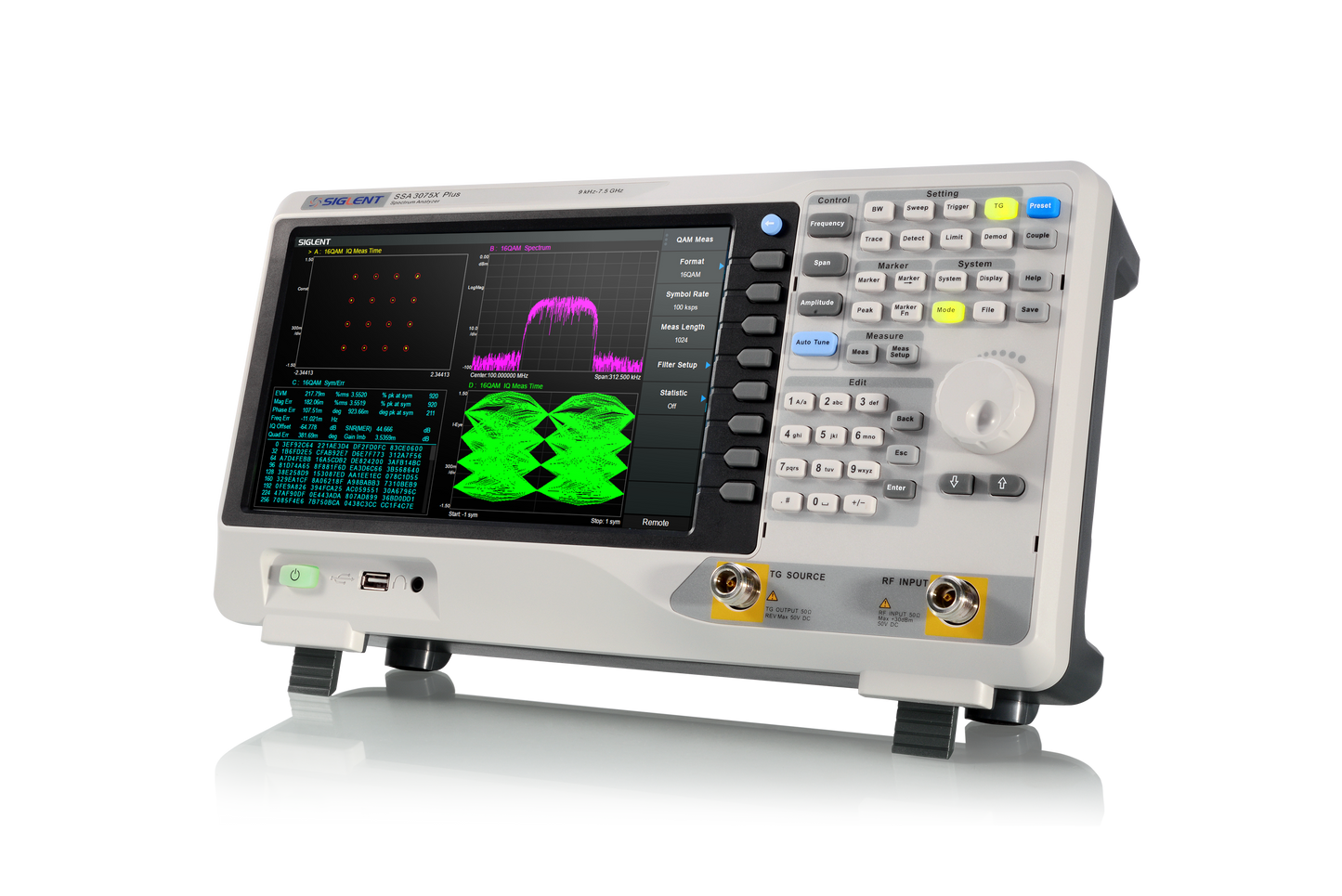 SSA3075X Plus 9kHz~7.5GHz -165dBm/Hz