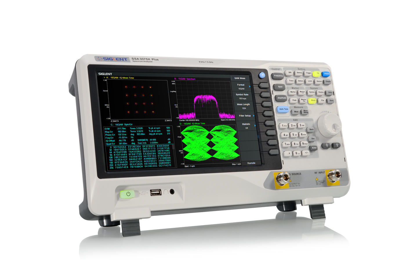 SSA3075X Plus 9kHz~7.5GHz -165dBm/Hz