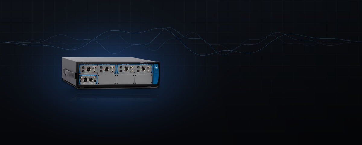 Audio Precision APx555B Audio Analyzer banner