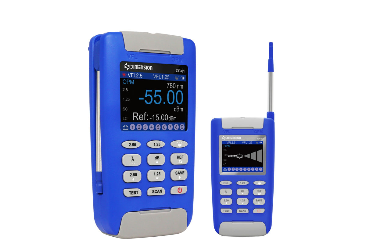 Optical Probe Handheld Optical Power Meter DL-OPM-780-1650-6dBm-7port-cn